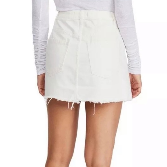 Free People Dresses & Skirts - Free People white denim mini skirt